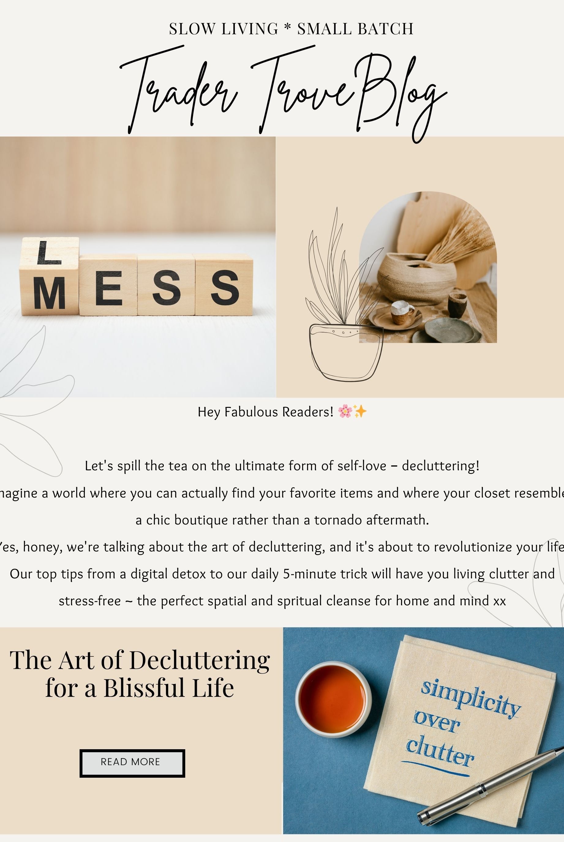 The Ultimate Decluttering Guide: Crafting Your Blissful Space Step by Step