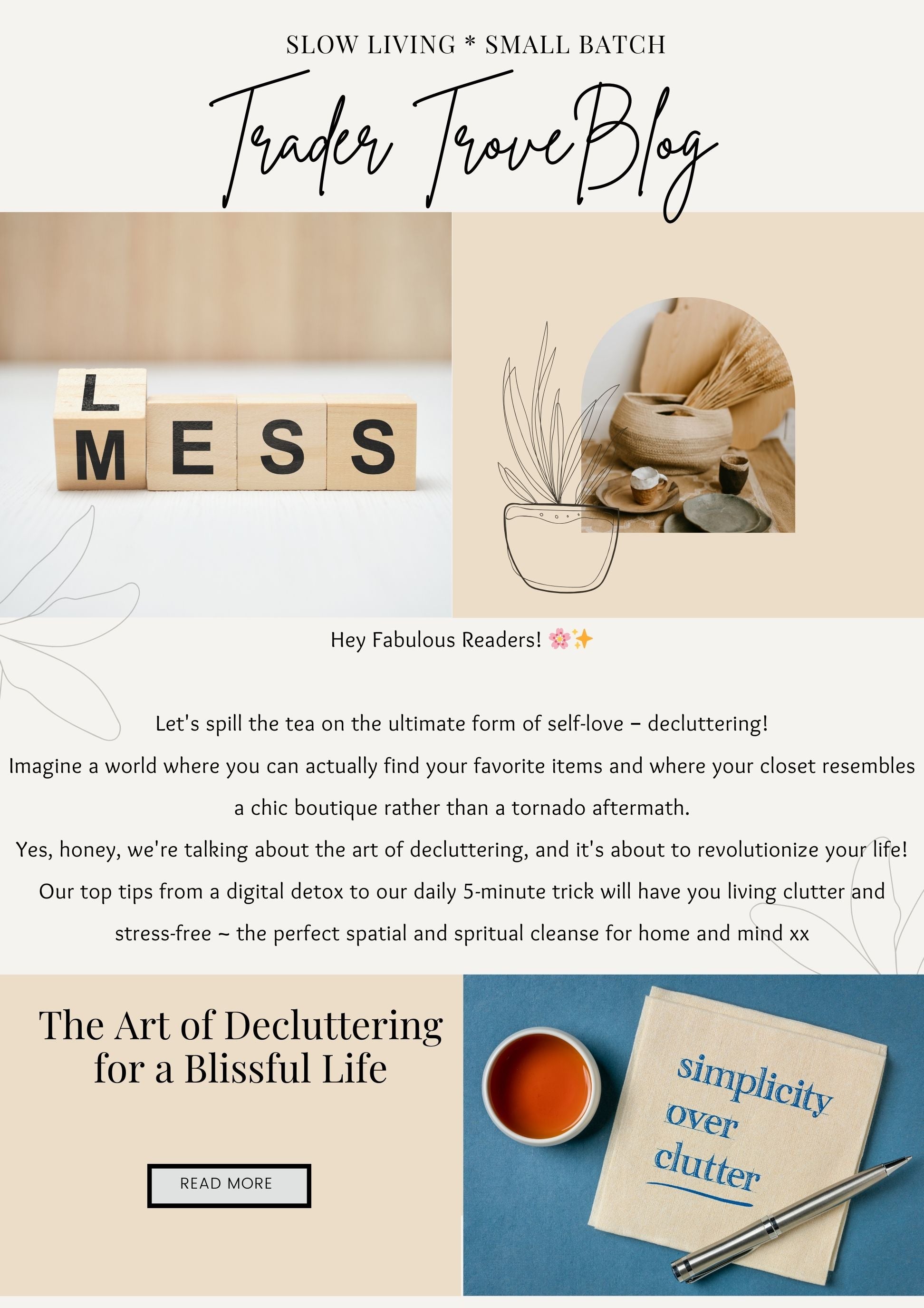 The Ultimate Decluttering Guide: Crafting Your Blissful Space Step by Step