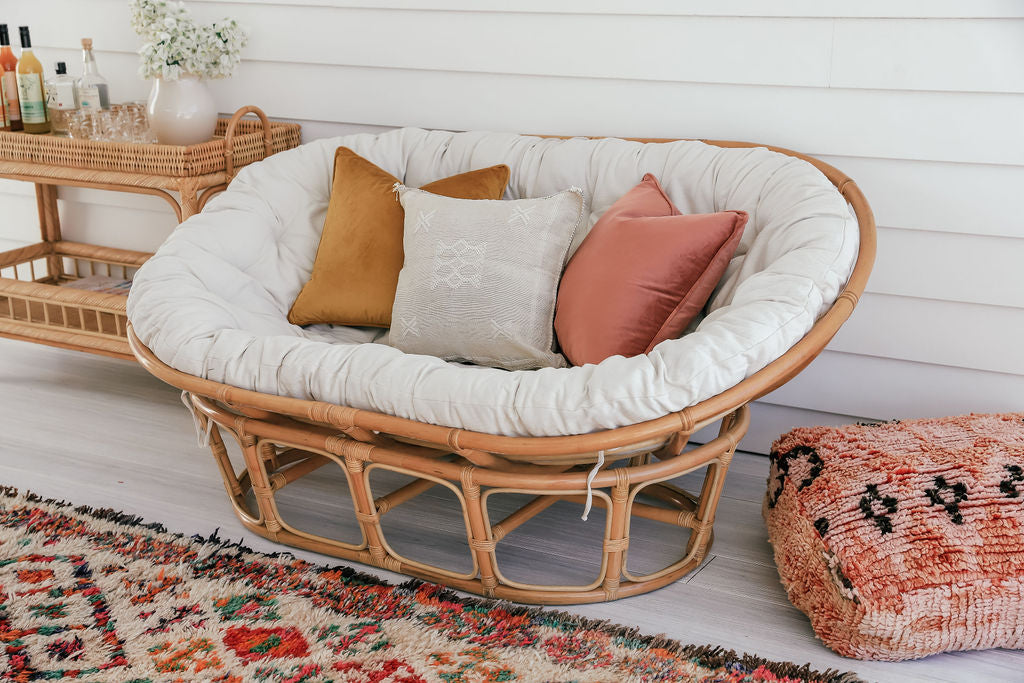 Double wide best sale papasan chair