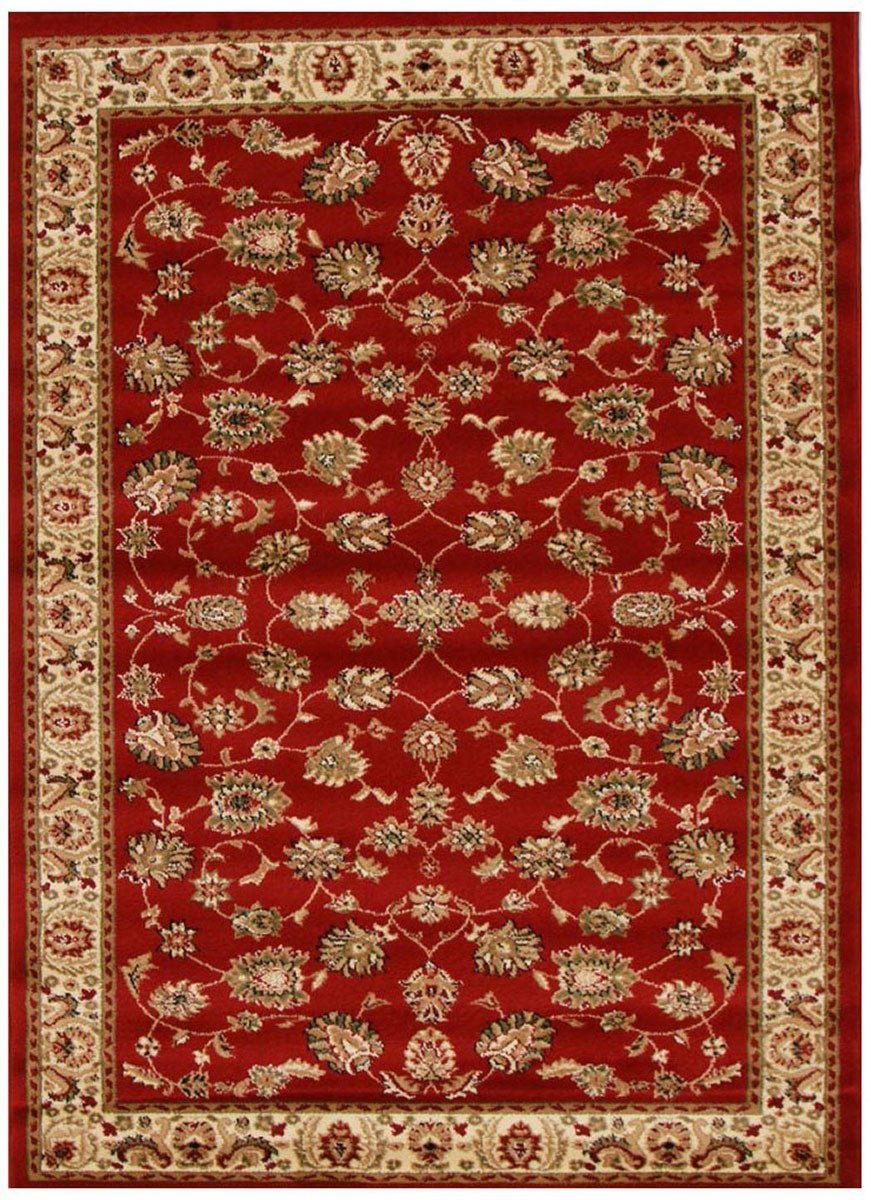 Istanbul Collection Traditional Floral Pattern Red Rug – Trader Trove