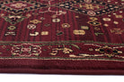 Istanbul Collection Traditional Shiraz Design Burgundy Red Rug