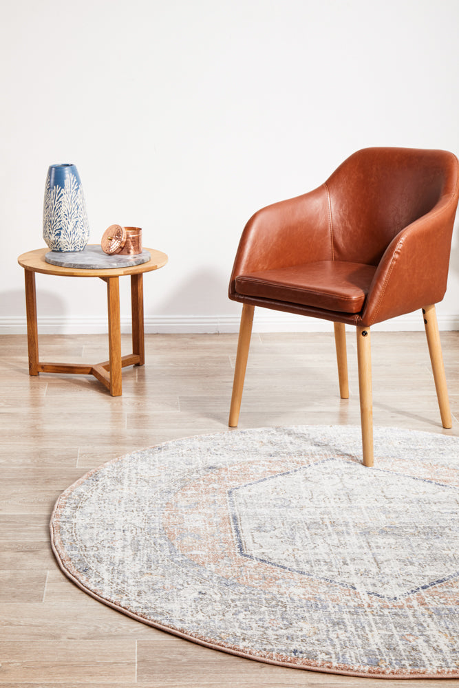 Mayfair Lorissa Peach Round Rug – Trader Trove