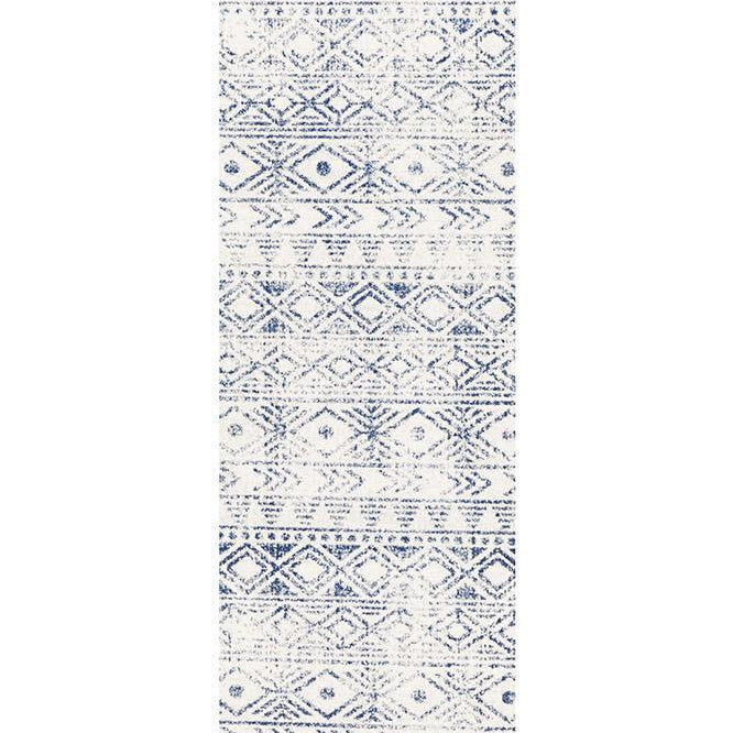 Oasis Ismail White Blue Rustic Rug
