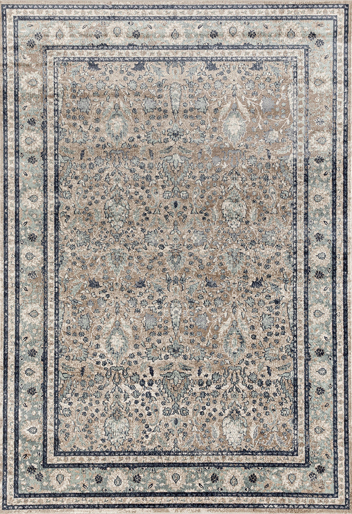 Providence Esquire Rim Traditional Beige Rug – Trader Trove
